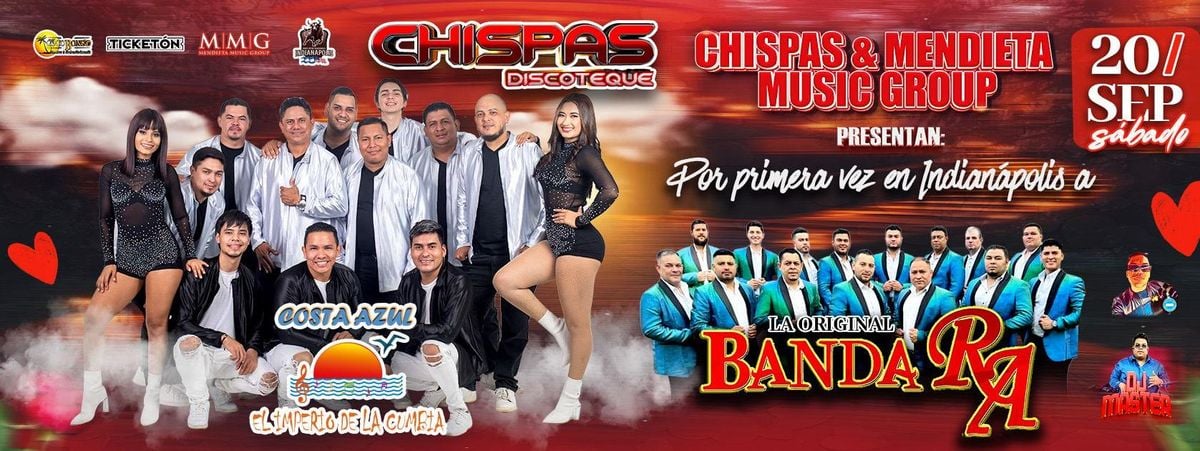 COSTA AZUL EL IMPERIO DE LA CUMBIA & LA ORIGINAL BANDA RA, 20 September | Event in Indianapolis | AllEvents