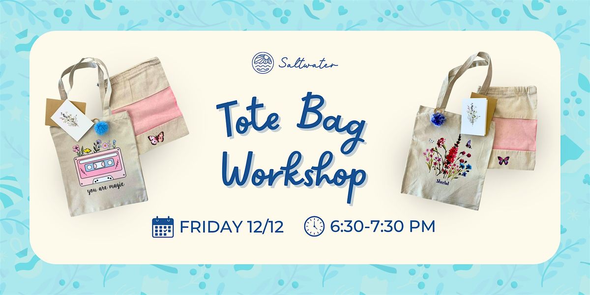 Holiday Tote Bag Workshop, 12 December | Event in Pleasanton | AllEvents