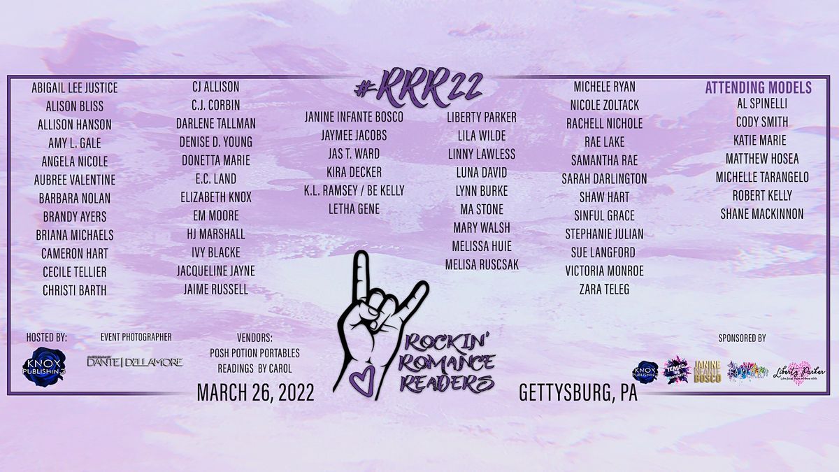 Rockin Romance Readers Author Event Gettysburg March 26 2022 Allevents In Gettysburg 2022 -19 Calendar