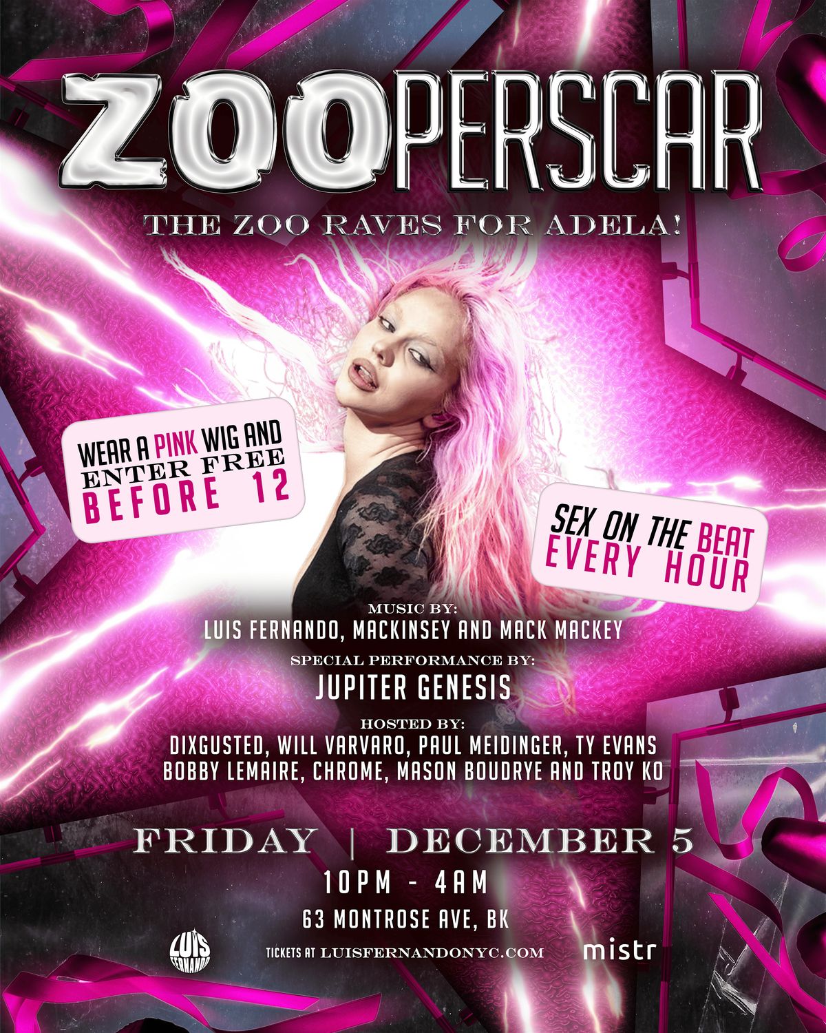 ZOOperscar: The ZOO raves to ADELA | Event in Brooklyn | AllEvents