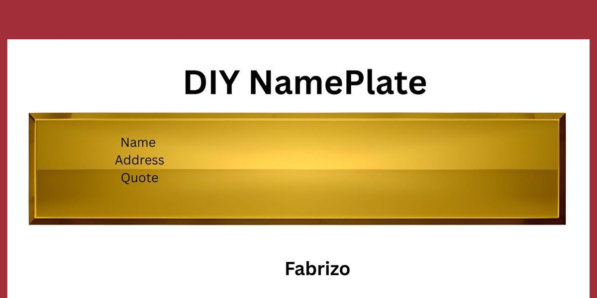 Resin Name Plate for Homes
