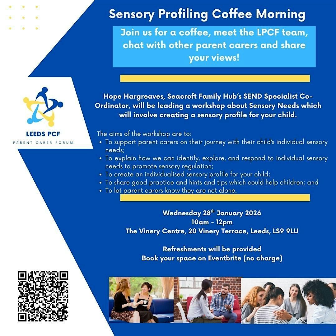 Sensory Needs Workshop and Coffee Morning, 28 January | Event in Leeds | AllEvents