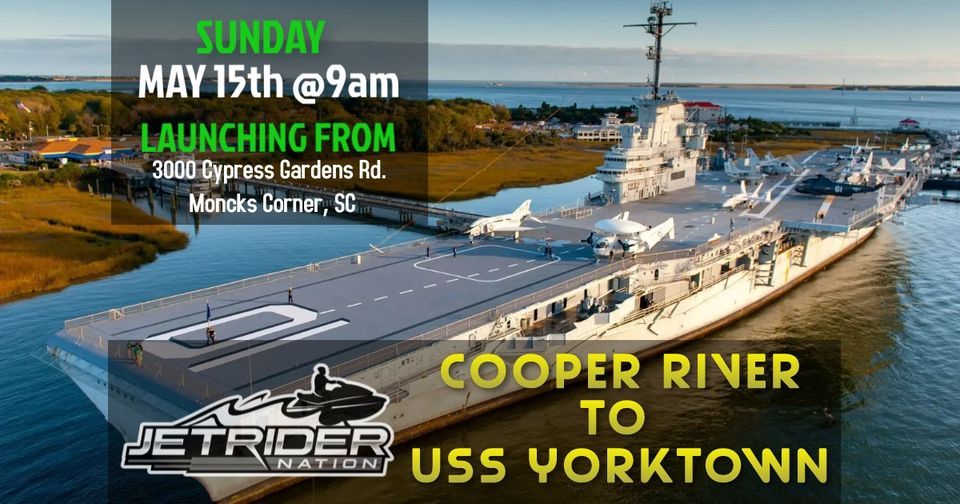 Cooper River / USS Yorktown, Cypress Gardens Boat Landing, Moncks