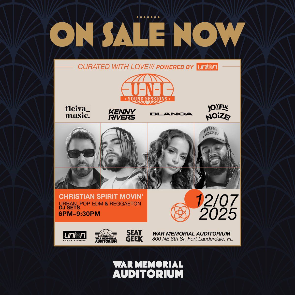 U-N-I Sound Sessions: Kenny Rivers  Blanca  Joyful Noize  & DJ Fleiva, 6 December | Event in Fort Lauderdale