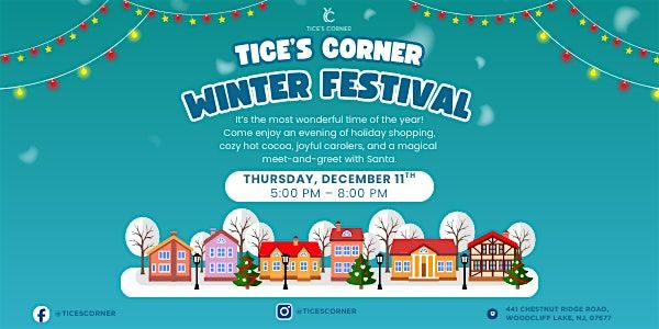 Tice's Corner Winter Festival 2025, 11 December | Event in Woodcliff Lake | AllEvents