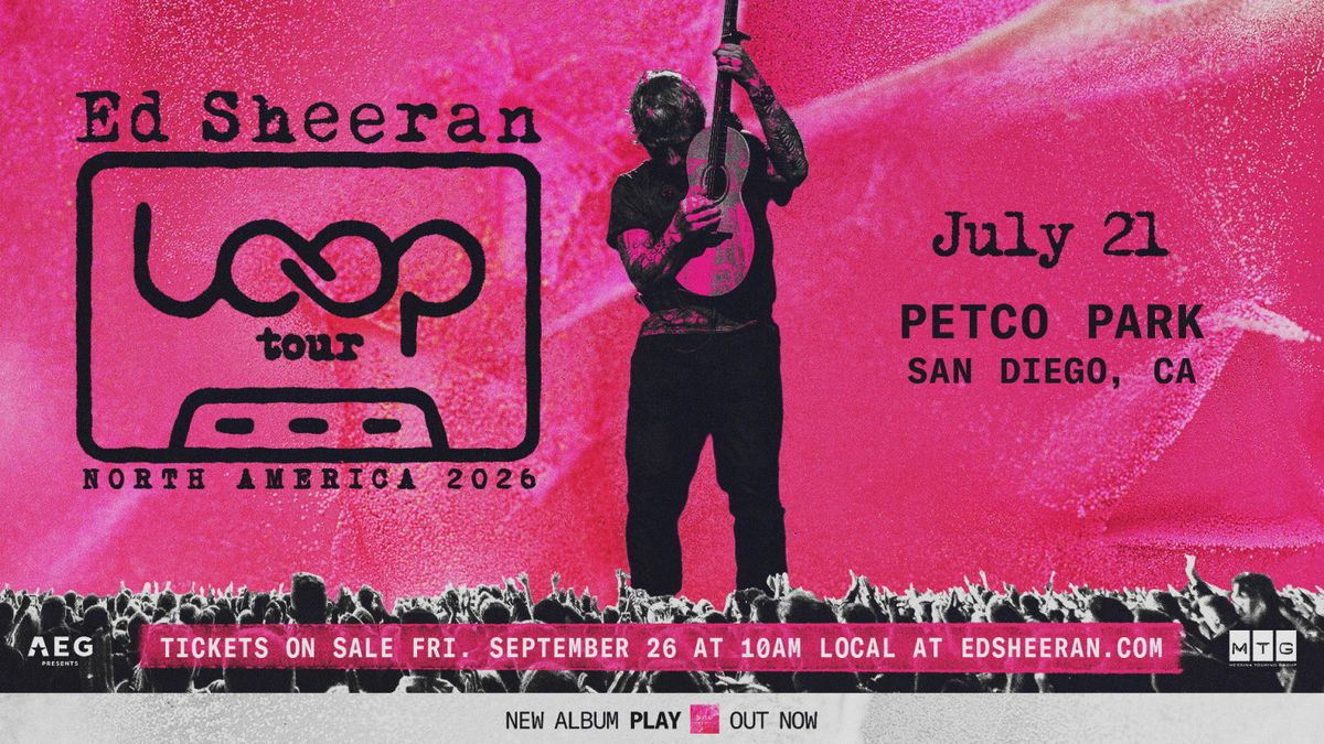 Ed Sheeran San Diego Tickets, 21 July | Event in San Diego | AllEvents