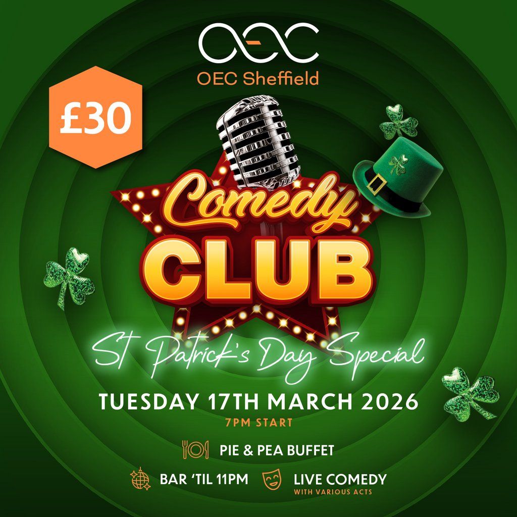 St Patricks Day Comedy Club, 17 March | Event in Sheffield | AllEvents