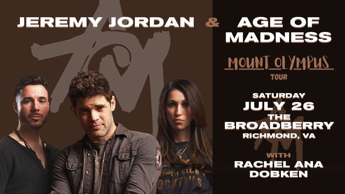 Age of Madness & Jeremy Jordan, 10 September | Event in Chicago | AllEvents