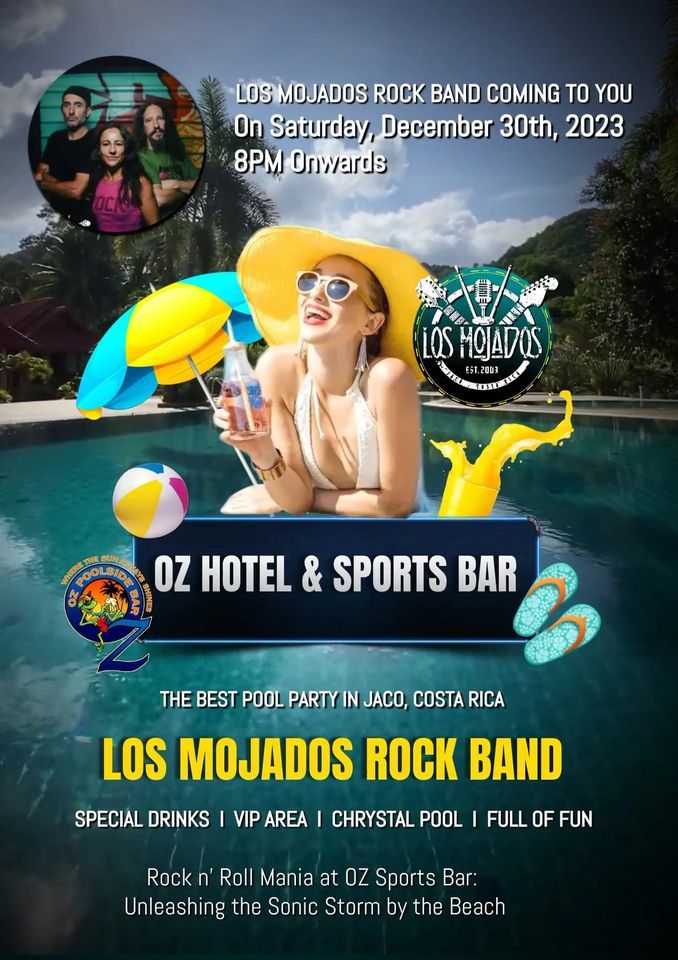 "Rockin Jaco Beach Explosive Live Performance by Los Mojados Band at