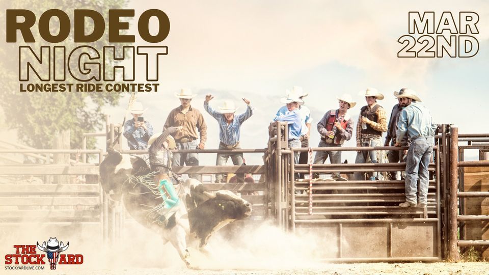 Rodeo Night - Longest Ride Contest - Mechanical Bull, The Stockyard ...