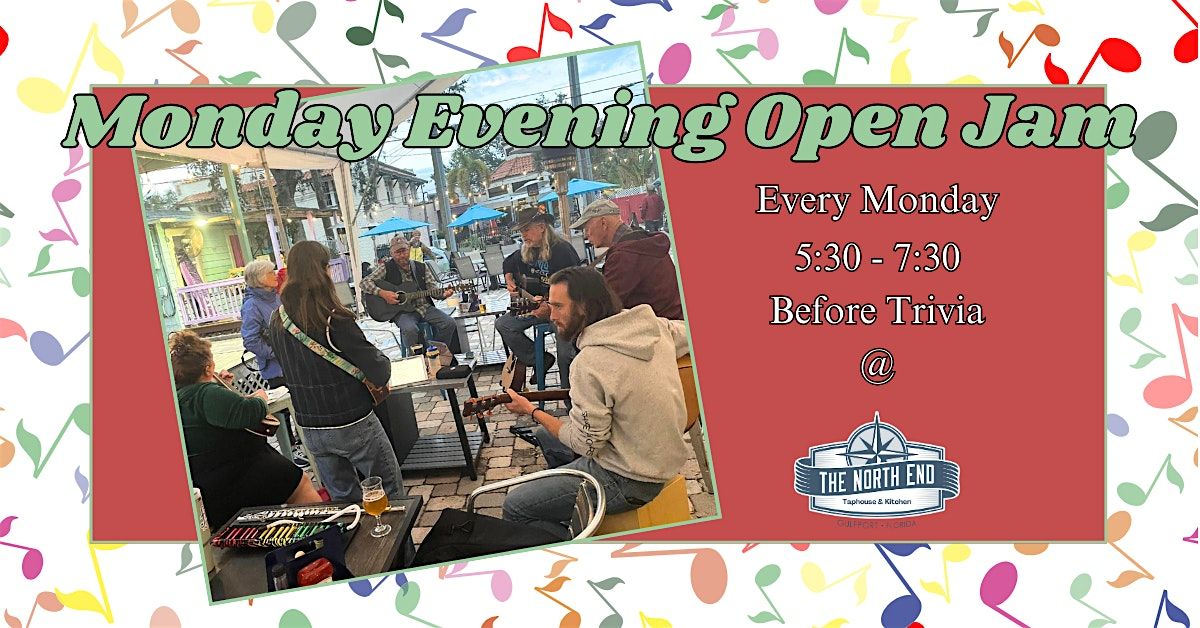 Monday Evening Open Jam, 8 December | Event in Gulfport | AllEvents