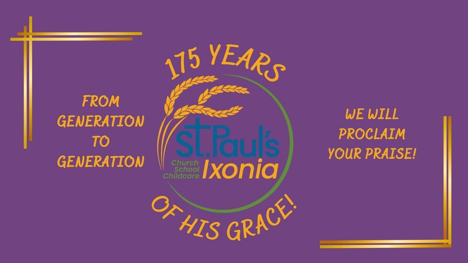 Januarys 175th Anniversary Celebration Service, St. Paul's Ixonia