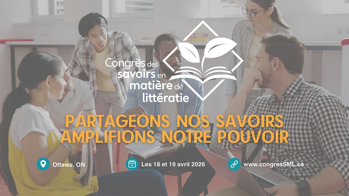 Congrès des savoirs en matière de littératie, 18 April | Event in Ottawa | AllEvents