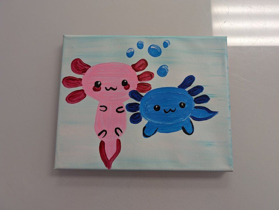 Axolotl Mommy/Daddy & Me Canvas Class 40 (age 4 and up), Playtime