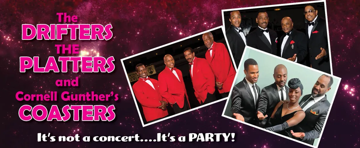 The Drifters, The Platters, and Cornell Gunters Coasters at Lima Veterans Memorial Civic Center - Crouse Performance Hall, 11 September