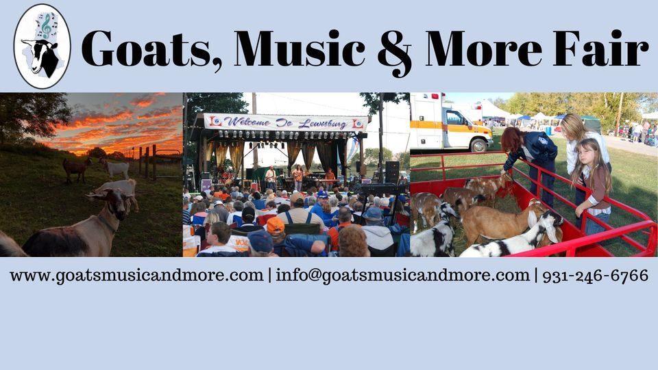 Goats Music and More Fair, Rock Creek Park!, Lewisburg, October 21 to