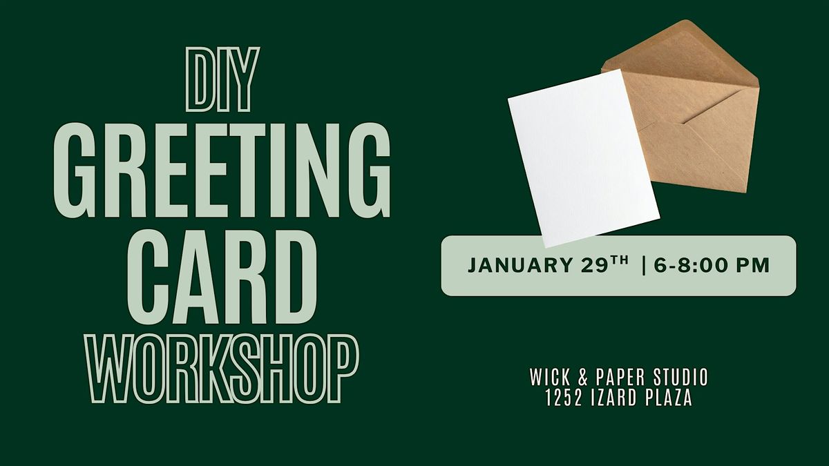 DIY GREETING CARD WORKSHOP, 29 January | Event in Omaha | AllEvents