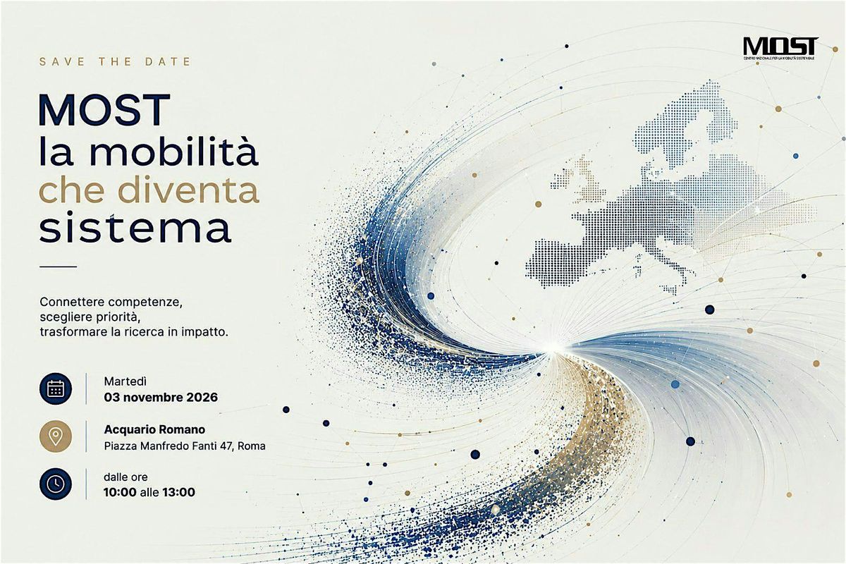 Evento Annuale MOST 2026, Piazza Manfredo Fanti, 47, Roma, 3 November ...