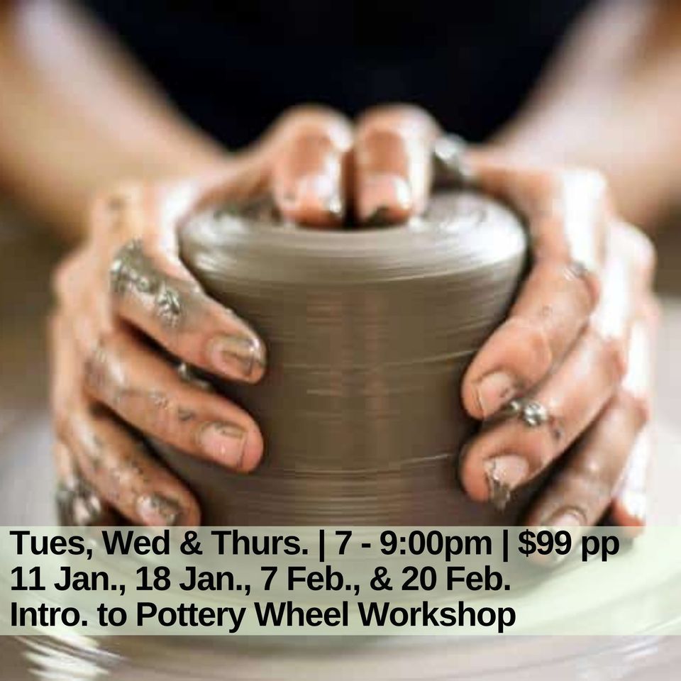 Intro to Pottery Wheel 7 Feb 2024, Art Nest Creative Studio