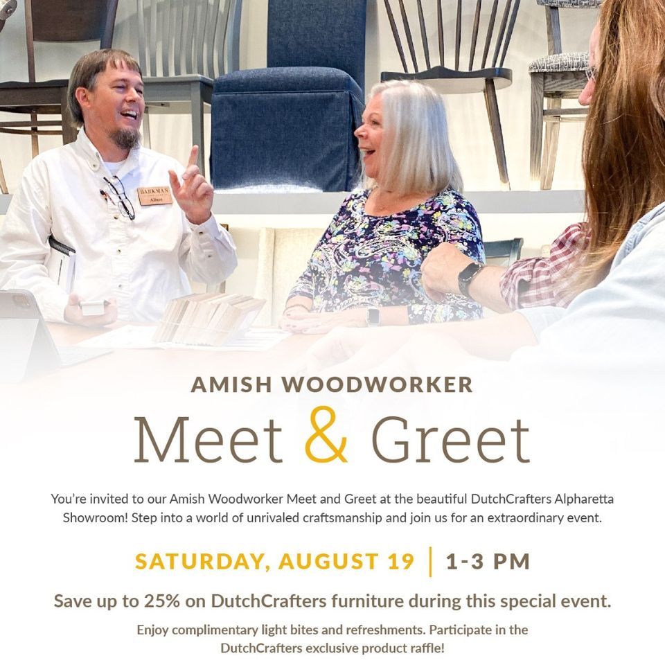 Amish Woodworker Meet & Greet (Alpharetta, GA), DutchCrafters Amish