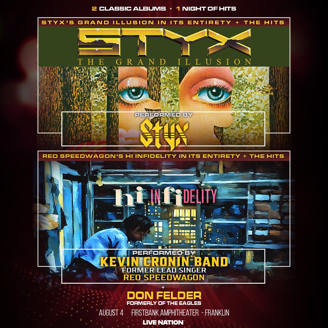 Styx  Kevin Cronin & Don Felder, 4 July | Event in Birmingham | AllEvents