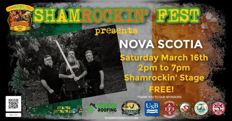 Shamrockin Fest presents Nova Scotia Live March 16th, Leesburg Main ...