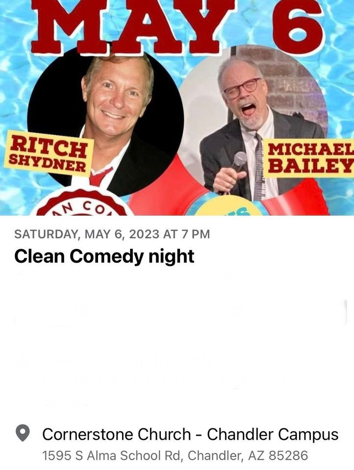 Hilarious Laughs Clean Comedy, Cornerstone Christian Fellowship