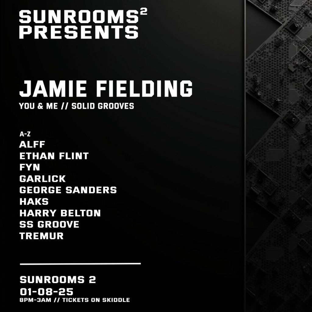 Sunrooms presents Jamie Fielding, 1 August | Event in Southend-on-Sea | AllEvents