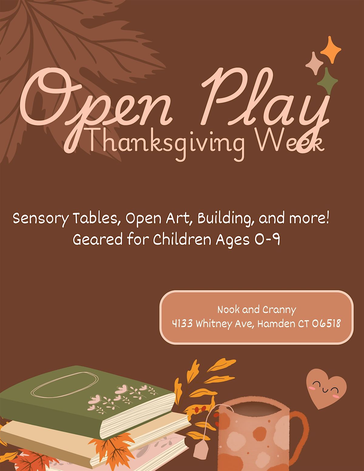 Thanksgiving Week- Open Play | Event in Hamden | AllEvents