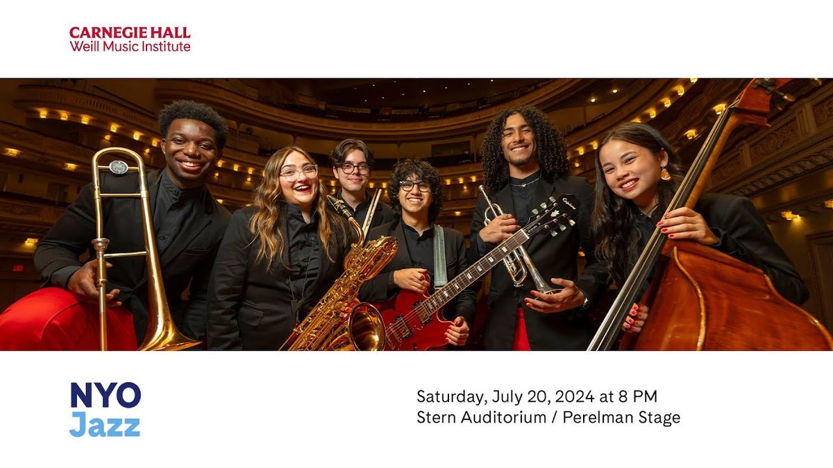NYO Jazz at Carnegie Hall - Isaac Stern Auditorium, 26 July | Event in Manhattan | AllEvents