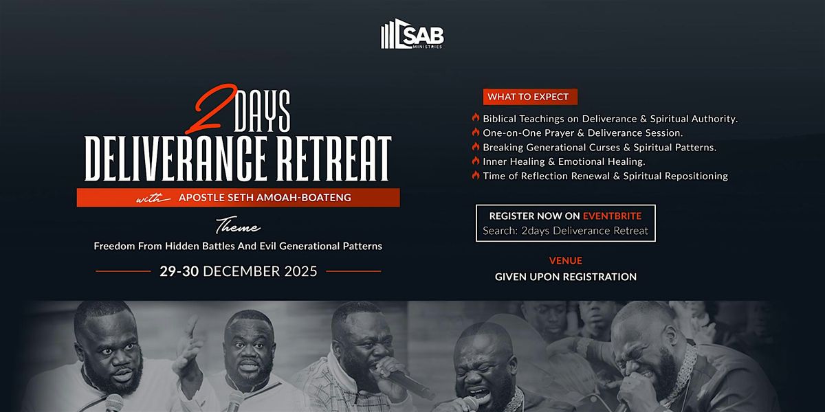 Deliverance Retreat With Apostle Seth, 29 December | Event in Miami | AllEvents