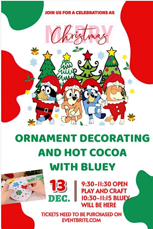 CHRISTMAS ORNAMENT WITH BLUEY, 13 December | Event in Westerly | AllEvents