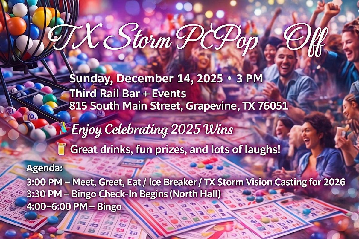 Texas Storm PC/Bingo Pop Off Party, 14 December | Event in Grapevine | AllEvents