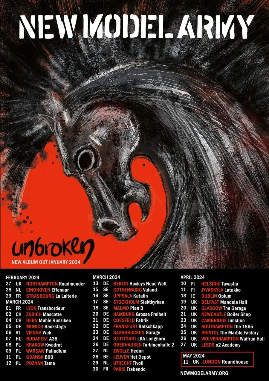 New Model Army at O2 Ritz Manchester, 19 October | Event in Manchester | AllEvents