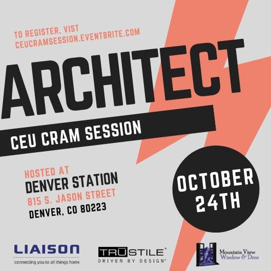 Architect Ceu Cram Session At Mountain View Window Door Denver