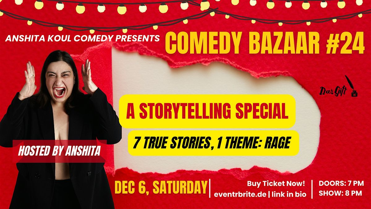 Comedy Bazaar Berlin #24- Storytelling Special, 6 December | Event in Berlin | AllEvents