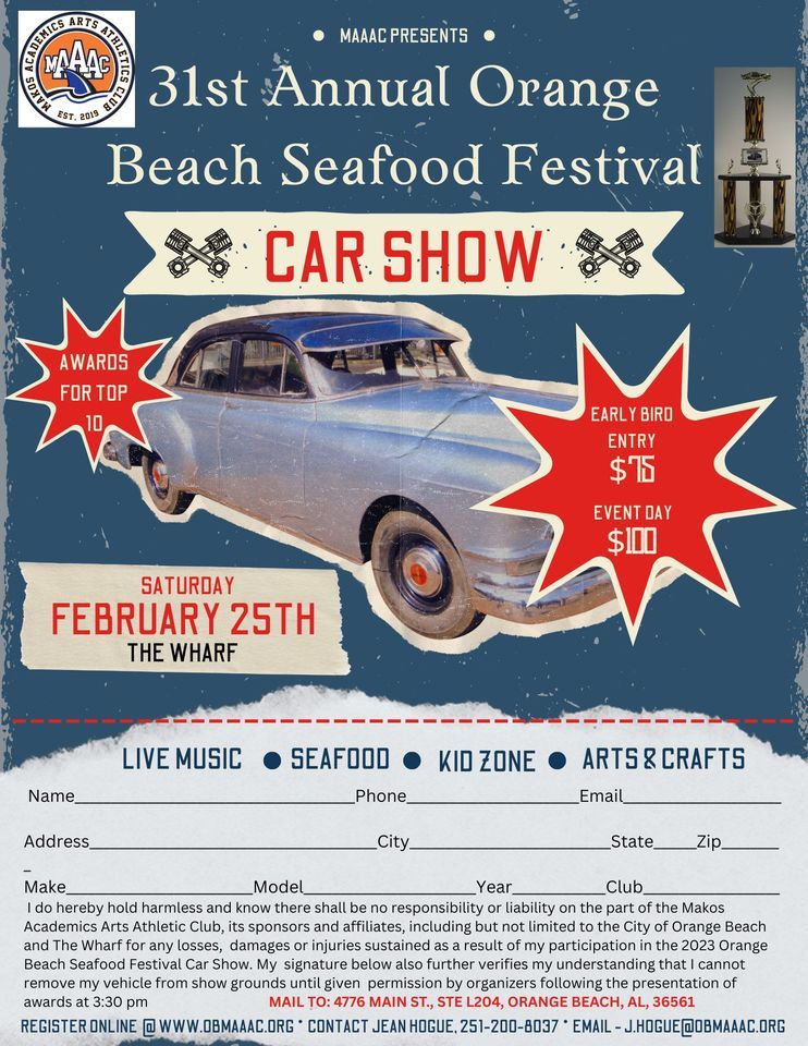 31st Annual Orange Beach Seafood Festival CAR SHOW The Wharf Of