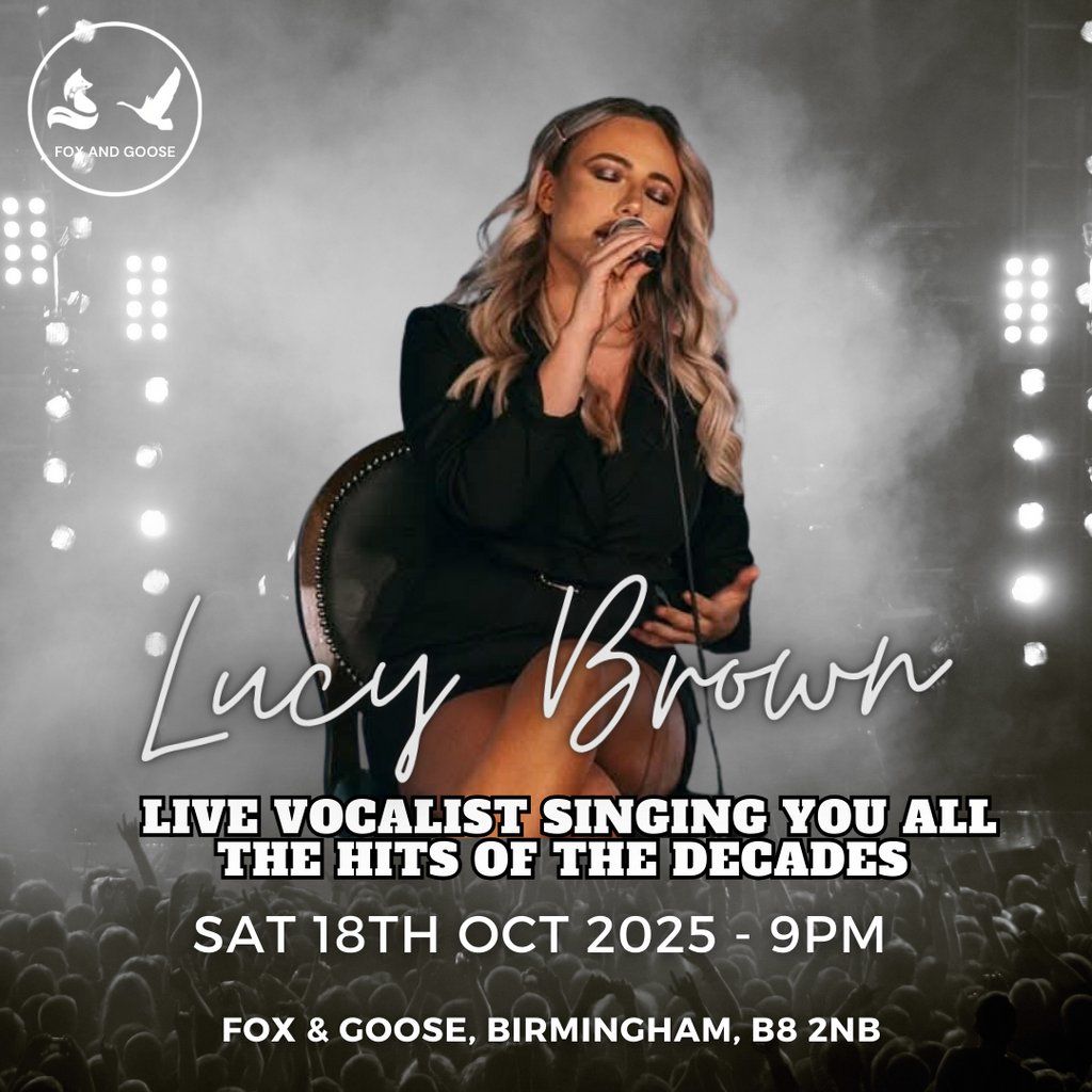 Lucy Brown Live at The Fox and Goose, 18 October | Event in Birmingham | AllEvents