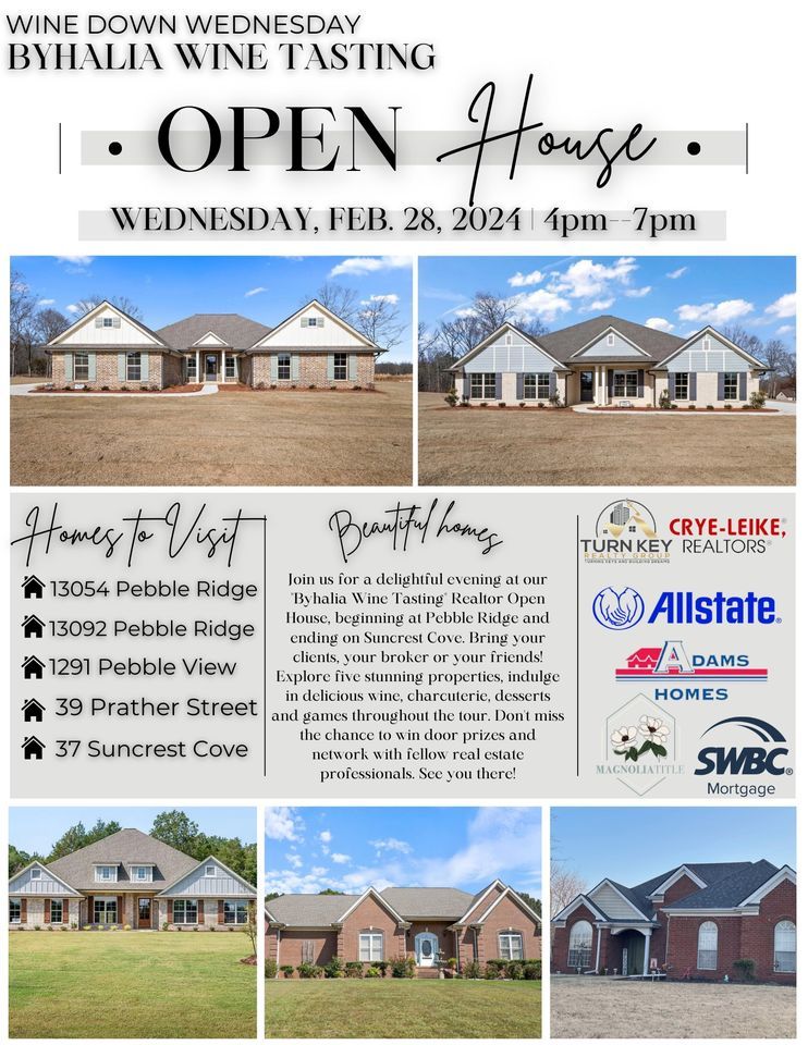 Wine Down Wednesday Byhalia Wine Tour, 13054 Pebble Ridge Byhalia, MS