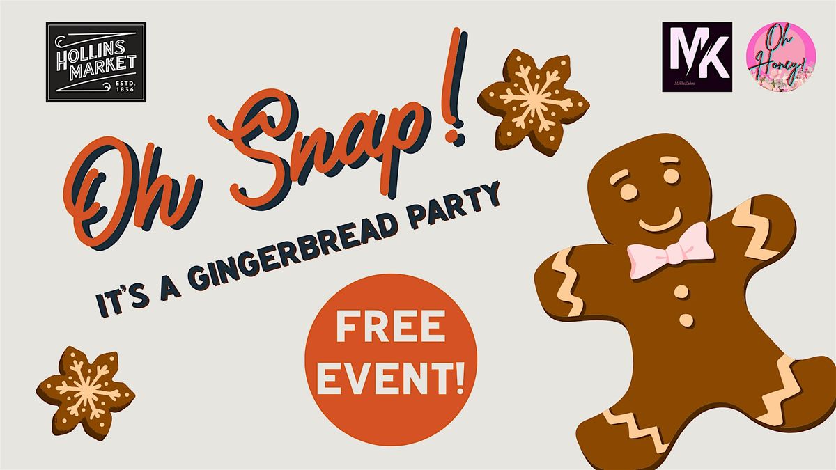 Oh Snap! It's A Gingerbread Party, 13 December | Event in Baltimore | AllEvents