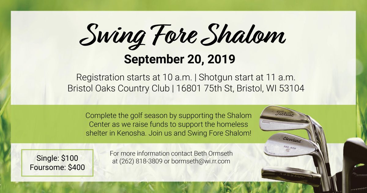 Swing Fore Shalom, Bristol Oaks Golf Club, Weddings & Banquets