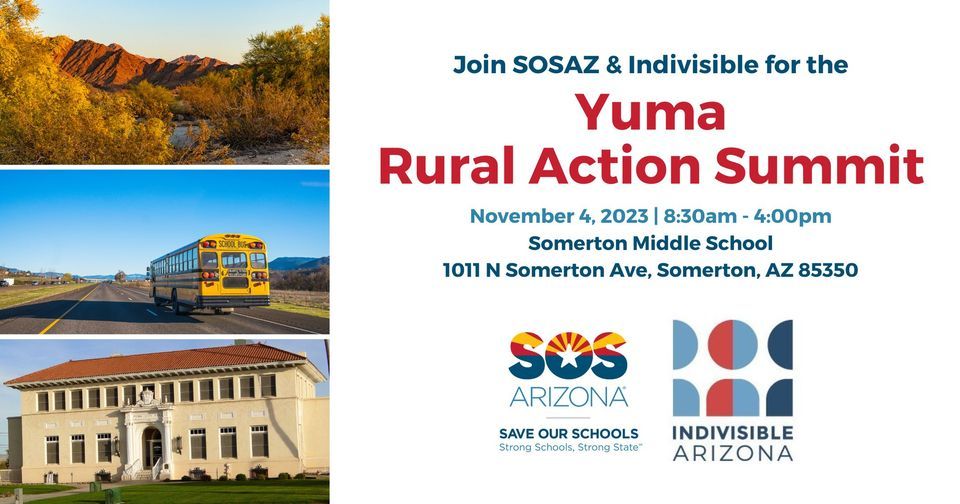 Yuma Rural Action Summit, Somerton Middle School, November 4 2023 AllEvents.in