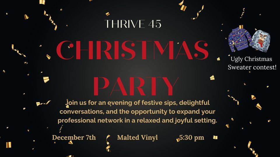 Thrive Christmas Party , 316 E Mitchell St, Petoskey, MI 497702616, United States, 7 December