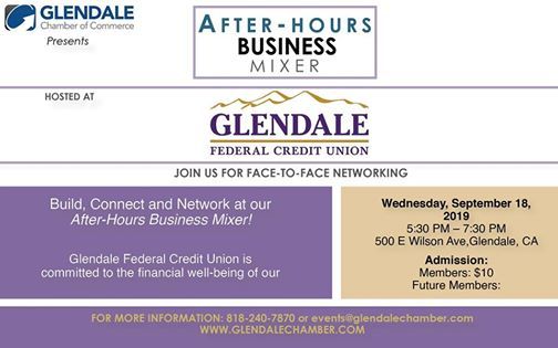 September After Hours Business Mixer At Glendale Federal Credit