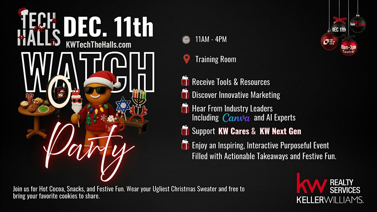 Tech the Halls - Watch Party, 11 December | Event in Florence | AllEvents