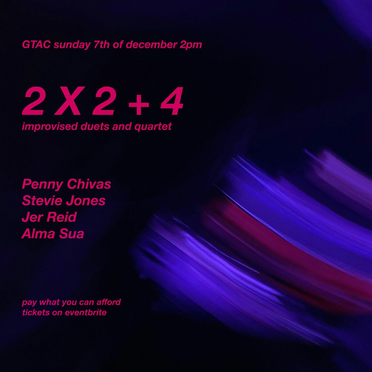 2 X 2 + 4 Penny Chivas - Stevie Jones - Jer Reid - Alma Sua, 7 December | Event in Glasgow | AllEvents