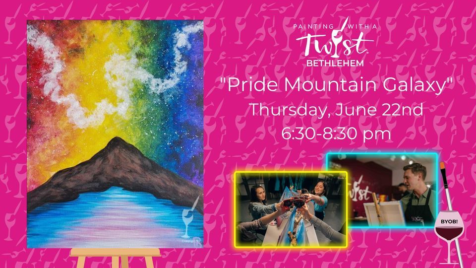 "Pride Mountain Galaxy", Painting with a Twist (Bethlehem, PA