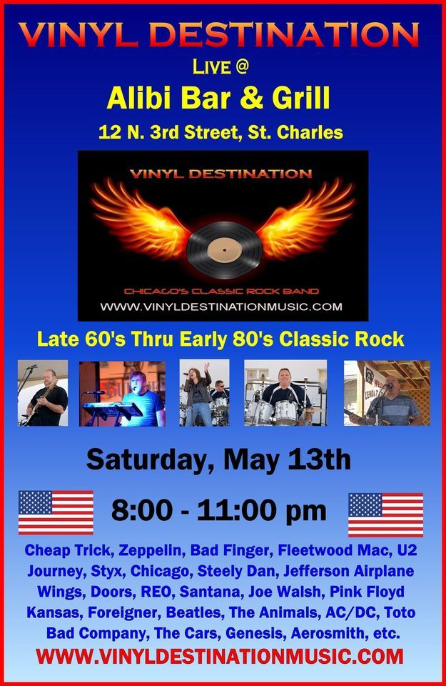 Alibi Bar & Grill, 12 N 3rd St, St Charles, IL 601741808, United