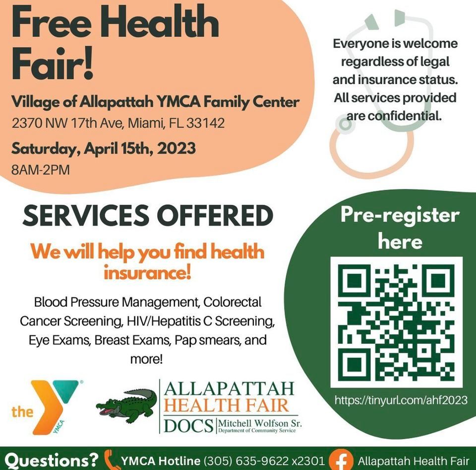 Allapattah Health Fair UM DOCS , Village of Allapattah YMCA Family