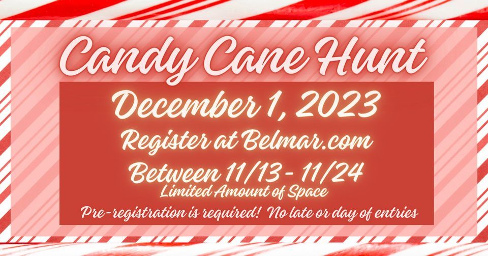 Belmar Candy Cane Hunt (Event Full) , 601 Main St, Belmar, NJ 07719